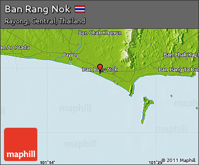 Physical Map of Ban Rang Nok