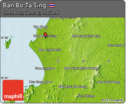 Physical Map of Ban Bo Ta Sing