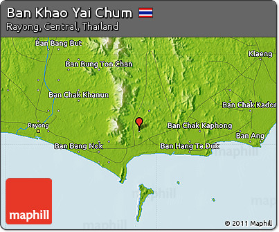 Physical Map of Ban Khao Yai Chum