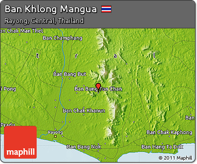 Physical Map of Ban Khlong Mangua