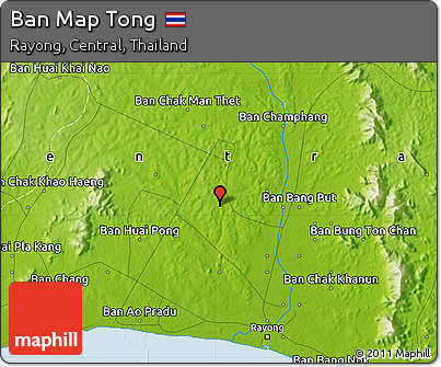 Physical Map of Ban Map Tong