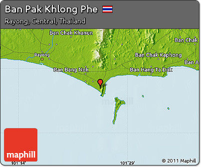 Physical Map of Ban Pak Khlong Phe