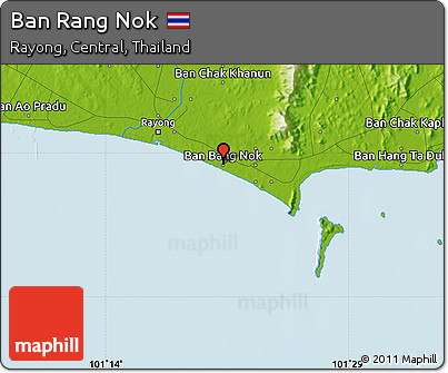 Physical Map of Ban Rang Nok