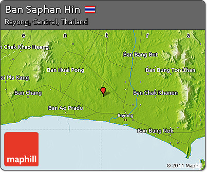Physical Map of Ban Saphan Hin