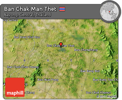 Satellite Map of Ban Chak Man Thet