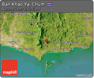 Satellite Map of Ban Khao Yai Chum