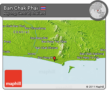 Physical Panoramic Map of Ban Chak Phai