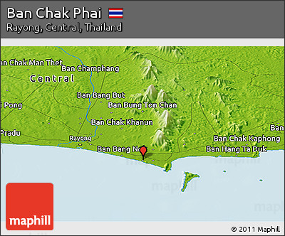 Physical Panoramic Map of Ban Chak Phai