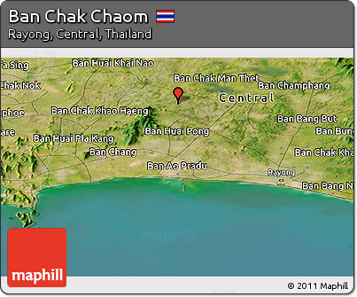 Satellite Panoramic Map of Ban Chak Chaom