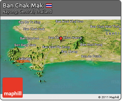 Satellite Panoramic Map of Ban Chak Mak