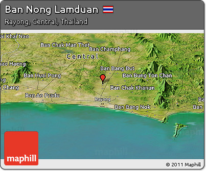 Satellite Panoramic Map of Ban Nong Lamduan