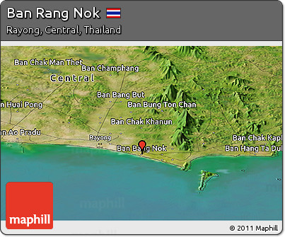 Satellite Panoramic Map of Ban Rang Nok