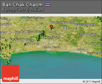Satellite Panoramic Map of Ban Chak Chaom