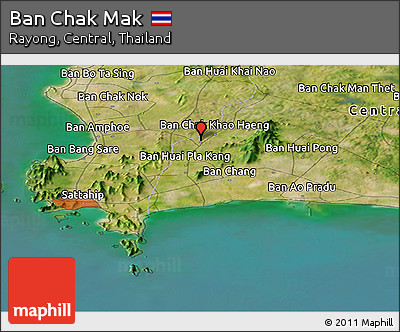 Satellite Panoramic Map of Ban Chak Mak