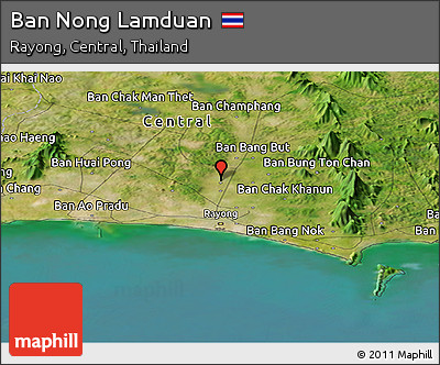 Satellite Panoramic Map of Ban Nong Lamduan