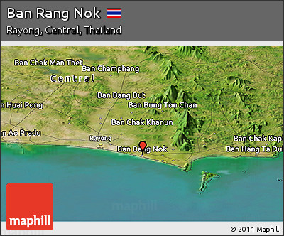 Satellite Panoramic Map of Ban Rang Nok