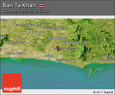 Satellite Panoramic Map of Ban Ta Khan