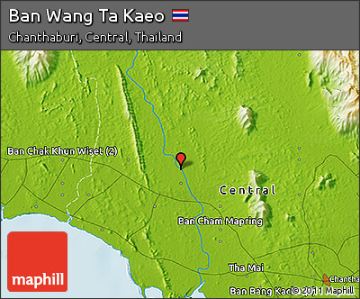 Physical 3D Map of Ban Wang Ta Kaeo