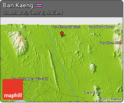 Physical 3D Map of Ban Kaeng