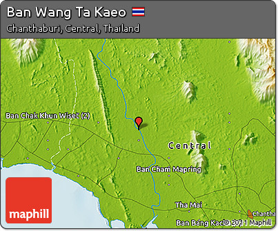 Physical 3D Map of Ban Wang Ta Kaeo
