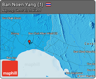 Political 3D Map of Ban Noen Yang (1)