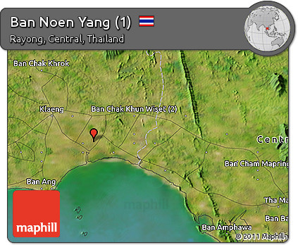 Satellite 3D Map of Ban Noen Yang (1)