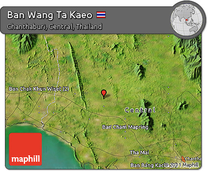 Satellite 3D Map of Ban Wang Ta Kaeo