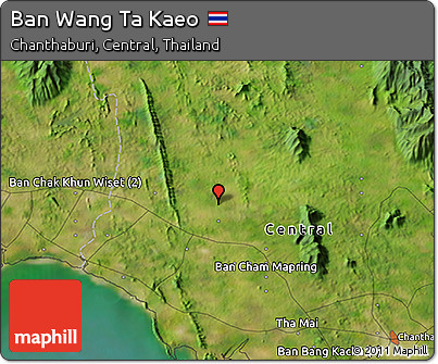 Satellite 3D Map of Ban Wang Ta Kaeo