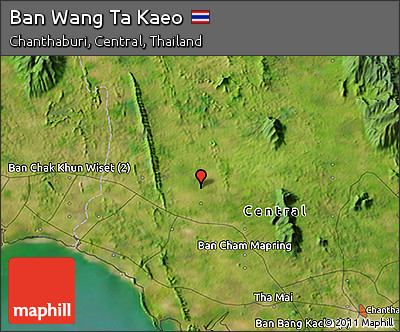 Satellite 3D Map of Ban Wang Ta Kaeo