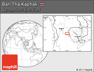 Blank Location Map of Ban Tha Kaphak