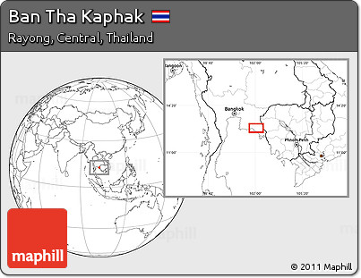 Blank Location Map of Ban Tha Kaphak