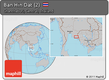 Gray Location Map of Ban Hin Dat (2)