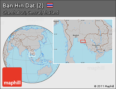 Gray Location Map of Ban Hin Dat (2)