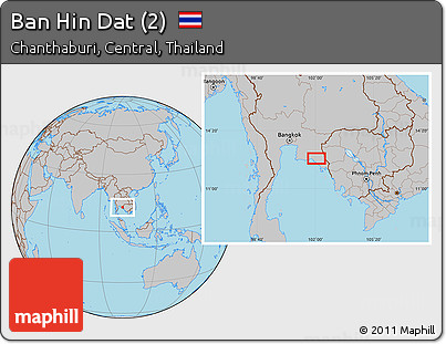 Gray Location Map of Ban Hin Dat (2)
