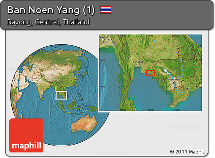Satellite Location Map of Ban Noen Yang (1)