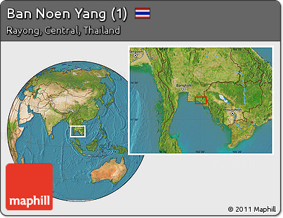 Satellite Location Map of Ban Noen Yang (1)