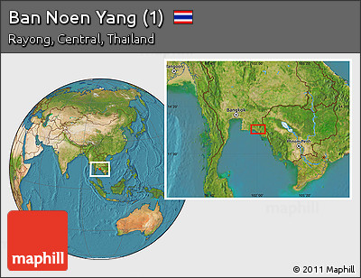 Satellite Location Map of Ban Noen Yang (1)
