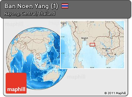 Shaded Relief Location Map of Ban Noen Yang (1)