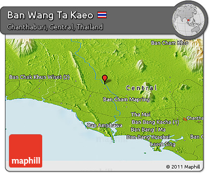 Physical Panoramic Map of Ban Wang Ta Kaeo