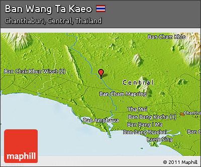Physical Panoramic Map of Ban Wang Ta Kaeo