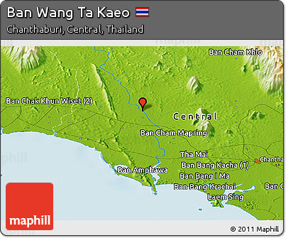 Physical Panoramic Map of Ban Wang Ta Kaeo