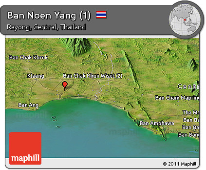 Satellite Panoramic Map of Ban Noen Yang (1)