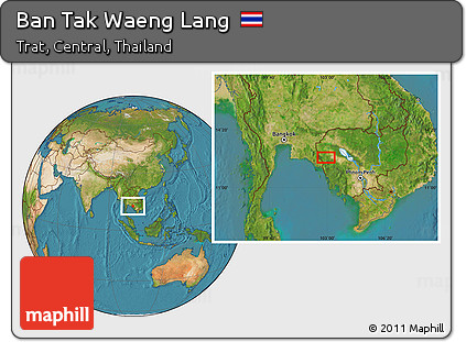 Satellite Location Map of Ban Tak Waeng Lang