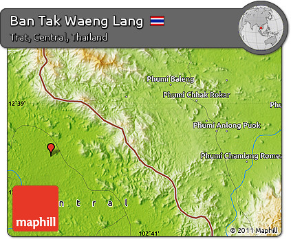 Physical Map of Ban Tak Waeng Lang