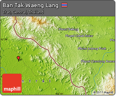 Physical Map of Ban Tak Waeng Lang