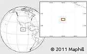 Blank Location Map of the area around 12° 42' 56" N, 103° 37' 30" W