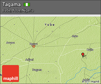 Physical 3D Map of Tagama