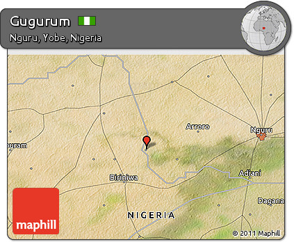 Satellite 3D Map of Gugurum