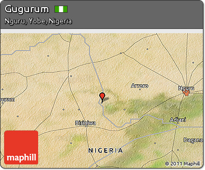 Satellite 3D Map of Gugurum