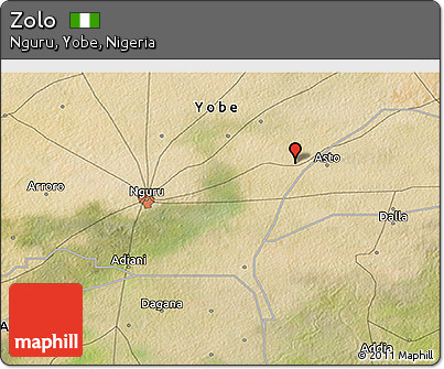 Satellite 3D Map of Zolo